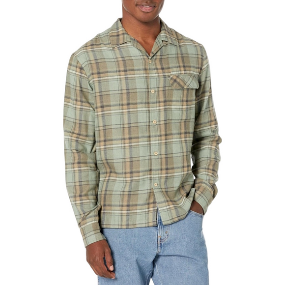 🐼Velvet by Graham & Spencer Green and Tan Plaid Shirt size Small NWT long sleeve